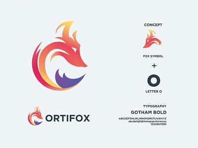 Fox Initial logo brand identity branding design identity illustration logo logo design vector