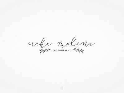 Erika Molina Photography design logo photographer vector