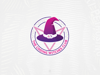 The Coding Witches Clud club coding design logo vector