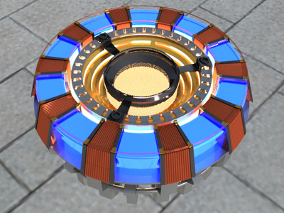 Arc Reactor 2d 3d arc reactor autodesk design inventor ironman marvel marvelcomics modeling renderings surface design