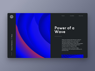 🌊 Power of a Wave blue illustration ui ux web web design website
