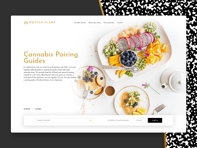 Cannabis Brand Site cannabis design gold logo marijuana ui ux web web designer website weed