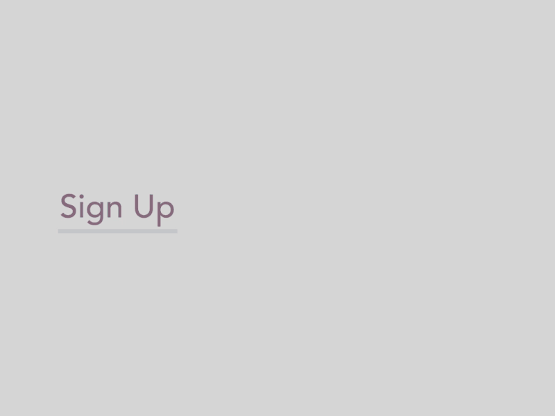 Signup Field Interaction animation app micro interaction micro interactions motion ui ux web website