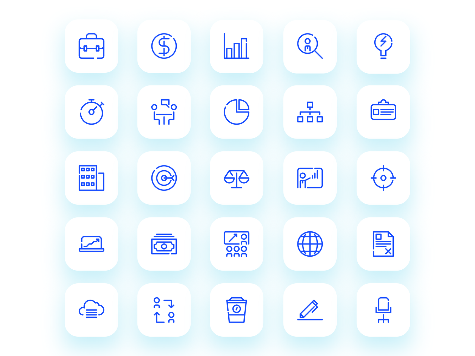 Business Icon Set by Berkah Icon on Dribbble