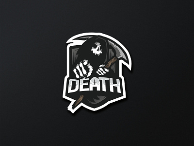 Deathlogo branding death esports esports logo gaming illustration logo design mascot design mascot logo mascot logos reaper sport logo
