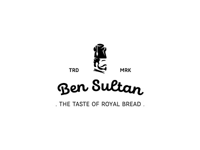 Ben Sultan Bakery Shop Logo bakery bakery logo black and white logo brand design brand designer branding design logo logo design logo designer vector yasser hassan