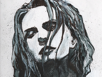 Toni Halliday Ink drawing illustration inkdrawing portrait art portrait illustration