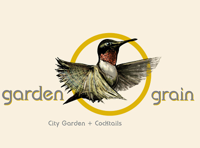Garden & Grain logo remix branding design digital painting digitalart illustration logo painting