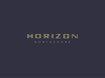 Horizon Northshore branding branding design design icon layout logo logo a day real estate typography