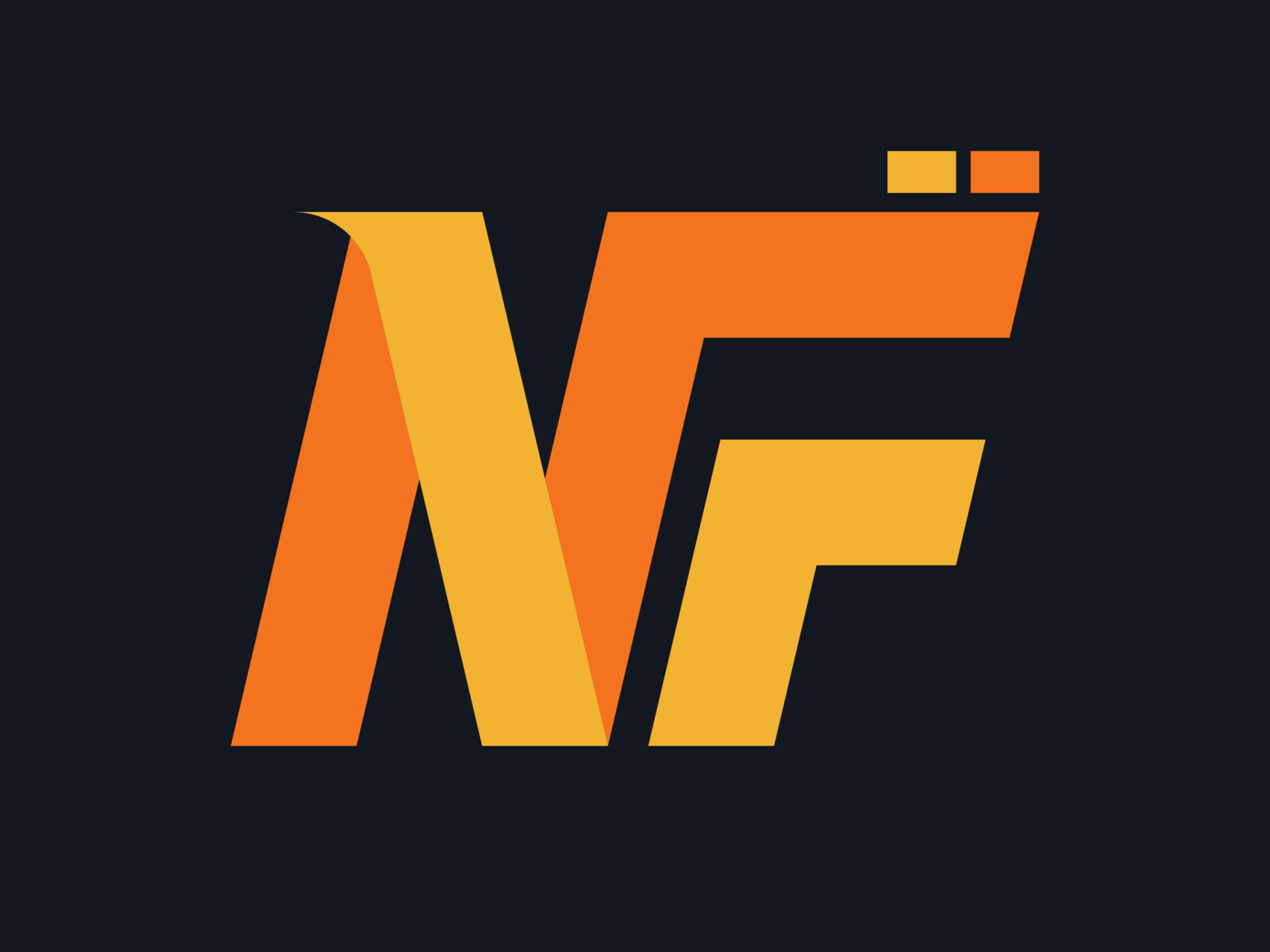 Hand Written Letter Nf Logo Design Stock Vector (Royalty Free) 1692585019 |  Shutterstock