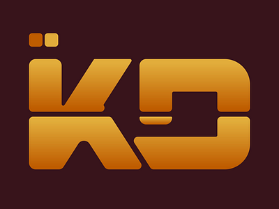 KD Logo Concept concept gradient kd logo simplified