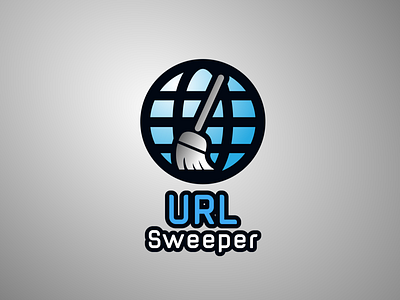 URL Sweeper Logo Concept gradient logo simple