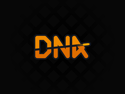 DNA Logo Concept concept logodesign orange simplistic