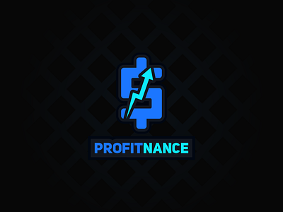 ProfitNance Logo Concept blue concept dollar dollar sign finance logodesign profit simplistic