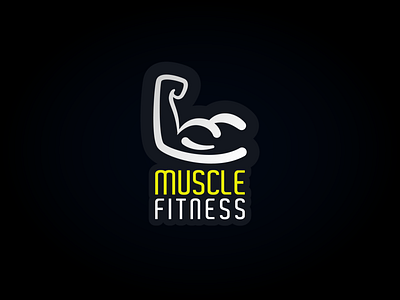 Muscle Fitness Logo fitness logodesign muscle simple simplisic