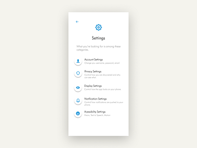 #DailyUI 007: Design a settings page.