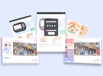 Sync Vue Website design illustration personal project portfolio prototype ui web
