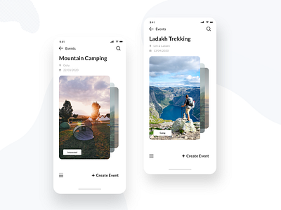 Travel Events App branding ecommerce mobile app mobile ui ui design uidesign web deisgn