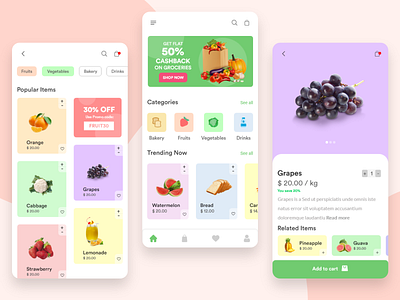 Grocery App Design