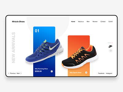 Shoe Website - eCommerce Landing Page