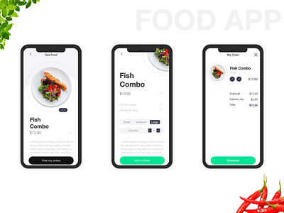 Food App Design Concept UI