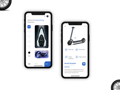 Smart Vehicle App UI Design