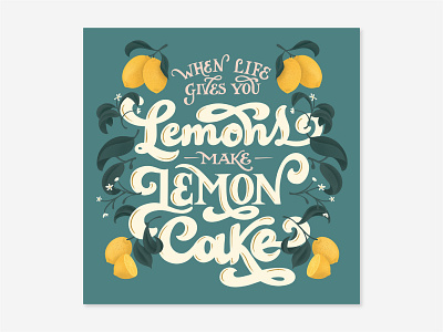 Lemons design foodillustration graphicdesign hand lettering illustration lettering letteringartist procreate procreateapp typography