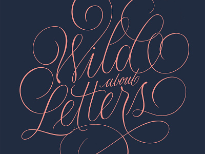 Wild About Letters lettering modern calligraphy procreate script typography