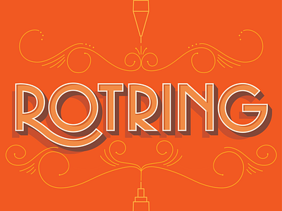 Rotring design illustration lettering typography