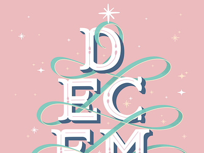 December design illustration lettering typography