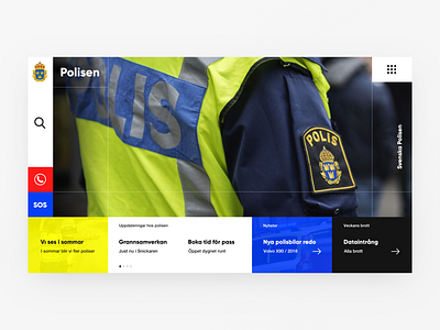 Polisen abstract branding concept art design gilroy font graphic design illustration logo photoshop police polisen ui ux web webdesign website