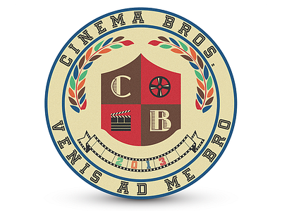 Cinema Bros. bros cinema cinema bros come at me bro emblem film latin logo movies reel seal slate