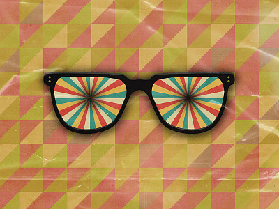 60s 60s glasses mad men pattern psychadelic ray ban trippy vintage