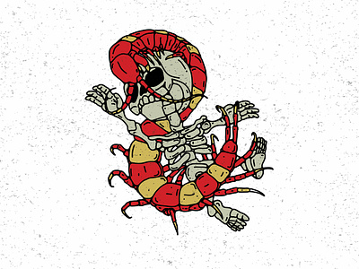 cintipede of skull centipede graphic design illustration skull art vector