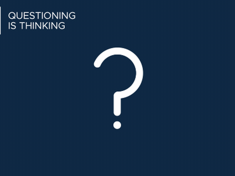 Questioning is Thinking animation brainstorming creative creative agency creativity idea ideation minimal minimalist minimalist design minimalistic