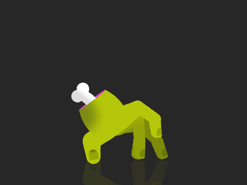 Hand Walkcycle - Breakdown horror art character animation design character walkcycle walking dead zombie spooky halloween horror after effects aftereffects loop animation