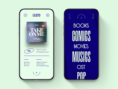 Legend — Mobile App Concept 💽
