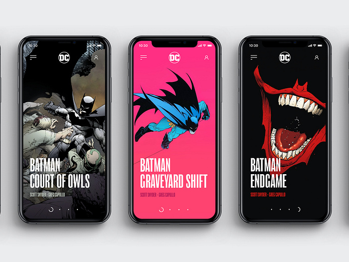 DC Concept – App by Jean Delbrel on Dribbble