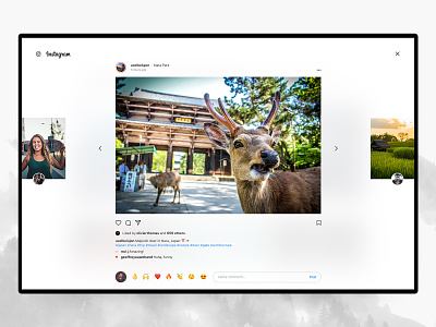 Instagram Desktop – Post ✨ concept design grid ig insta instagram interface menu photos post redesign stories ui ux web