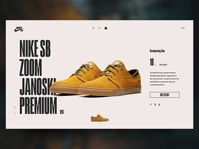 Nike SB - Product Page Concept clean concept design detail ecommerce flat grid interface nike online product page redesign shoe shoes shop skateboard store ui ux web