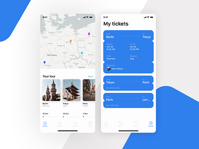 Fly tickets UI/UX App app interface mobile tickets travel ui usability ux