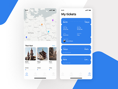 Fly tickets UI/UX App