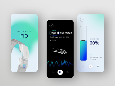 Physiotherapy mobile App UI|UX app design figma health mobile ui usability ux web