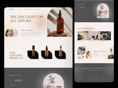 Beauty care online store UI|UX