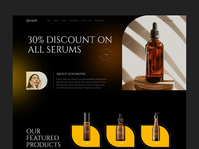 Landing page beauty care