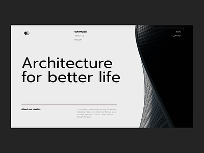 Architecture Concept Website architecture design figma ui ux web website