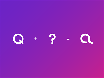 Q concept branding lettering logo
