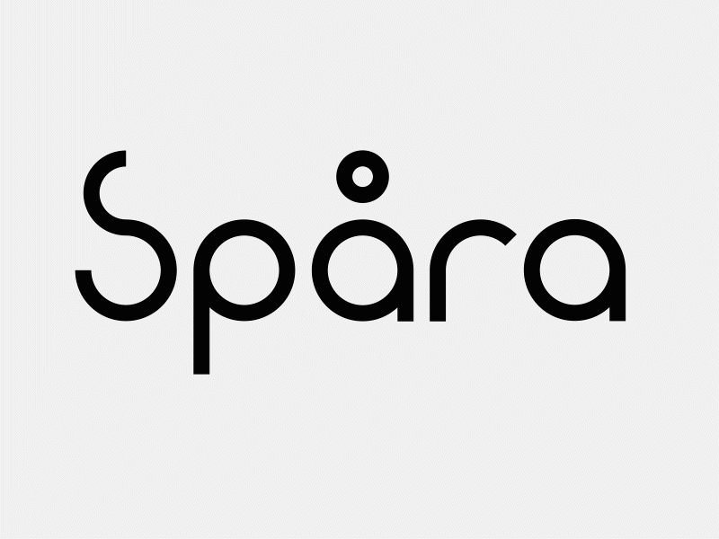 Spåra Logo Animation animation branding design flat illustration lettering logo minimal typography vector