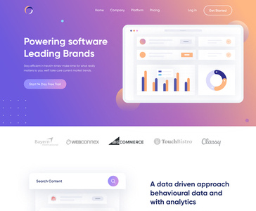 Sass Landing page by Shibbir on Dribbble