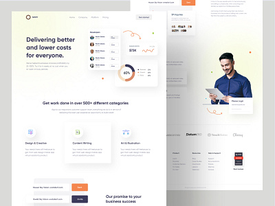 Business Landing Page UX UI Design app clean design food homepage homepage design landing page landing page design landing page ui landingpage logo design minimal productdesign real estate ui ui ux ui design ui designer uidesign uiux website